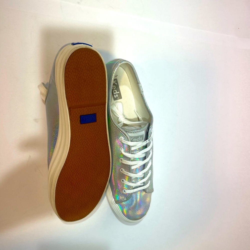 Keds Iridescent Silver Sneakers
Size 10 NWOT - Picture 16 of 16